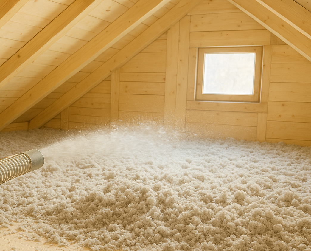 pööningu soojustamine puistevillaga harjumaal